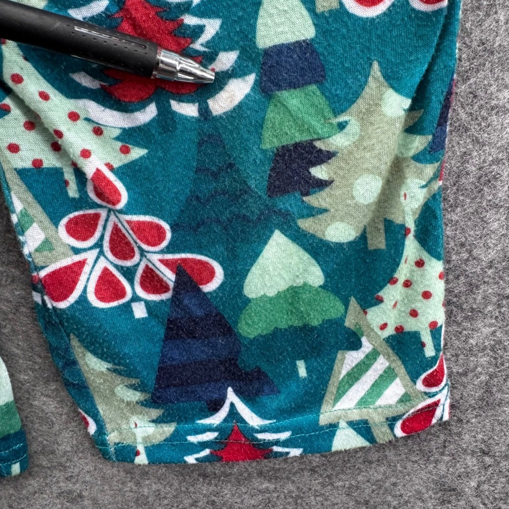 Matilda Jane Boys Christmas Tree Pajama Set Size 4 Blue Stripe Red Green Holiday - Picture 5 of 13